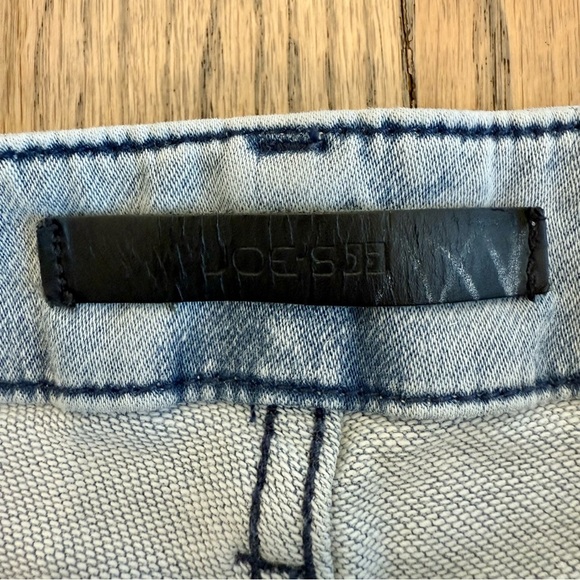 Joe's Jeans Women's French Terry Light Blue Distressed Jogger Jeans Size 26 - Picture 13 of 13